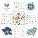 CICI&SISI Nail Art Stamping Plates Kit Layered Flower Plate Manicure Template, 4 Piece