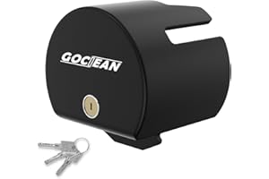 Gociean Heavy Duty Trailer Hitch Lock, Trailer Coupler Lock for 2-5/16, 2, 1-7/8 Inch Couplers, Anti-Theft RV Trailer Lock, High Strength Steel Hitch Lock with 3 Keys for Tow, Boats, Trucks, RV