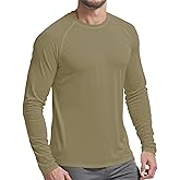 PLUMZJOY Mens UPF 50+ UV Sun Protection Shirts Outdoor Long Sleeve SPF Rash Guard for Fishing Hiking Swim Running