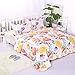 Artextile Yellow Floral Poppy Bedding Reversible Coverlet Bedspread 3-Pieces Quilt Set ,Queen Size