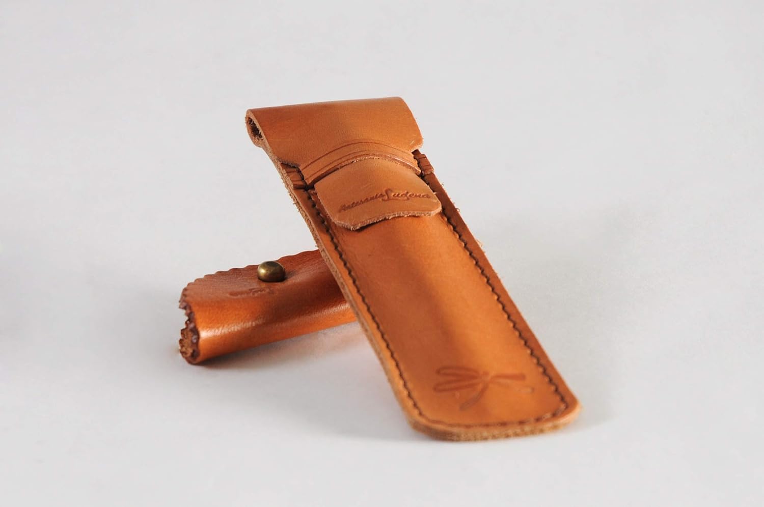 estuche de cuero para bolígrafo