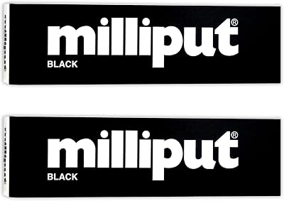 Milliput Epoxy Putty Black 2 Pack Industrial Modeling Repair Putty