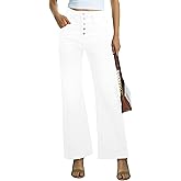 ONESO Flare Jeans for Women High Waist Wide Leg Womens Jeans Stretch Tummy Control Baggy Denim Pants Inseam 30"