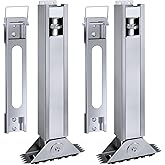Ladder Leveler Pair for Extension Ladder, Adjustable Extension Ladder Leg Ground Leveler, with Anti-Slip Pattern Steel Pole,Ladder Levelers for Extension Ladders
