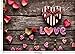 OUYIDA 7X5FT Valentine's Day Theme Pictorial Cloth Photography Background Computer-Printed Vinyl Backdrop TD58