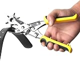 Gunpla Heavy Duty Leather Hole Punch Plier 6 Size Punch Brass Pad Ergonomic view 4