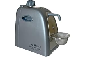 GemOro Jewelry Steam Cleaner | Black Diamond Brilliant Spa Personal Steam Cleaner | Professional Performance Machine for Rings Watches Glasses Earrings (Slate Gray)