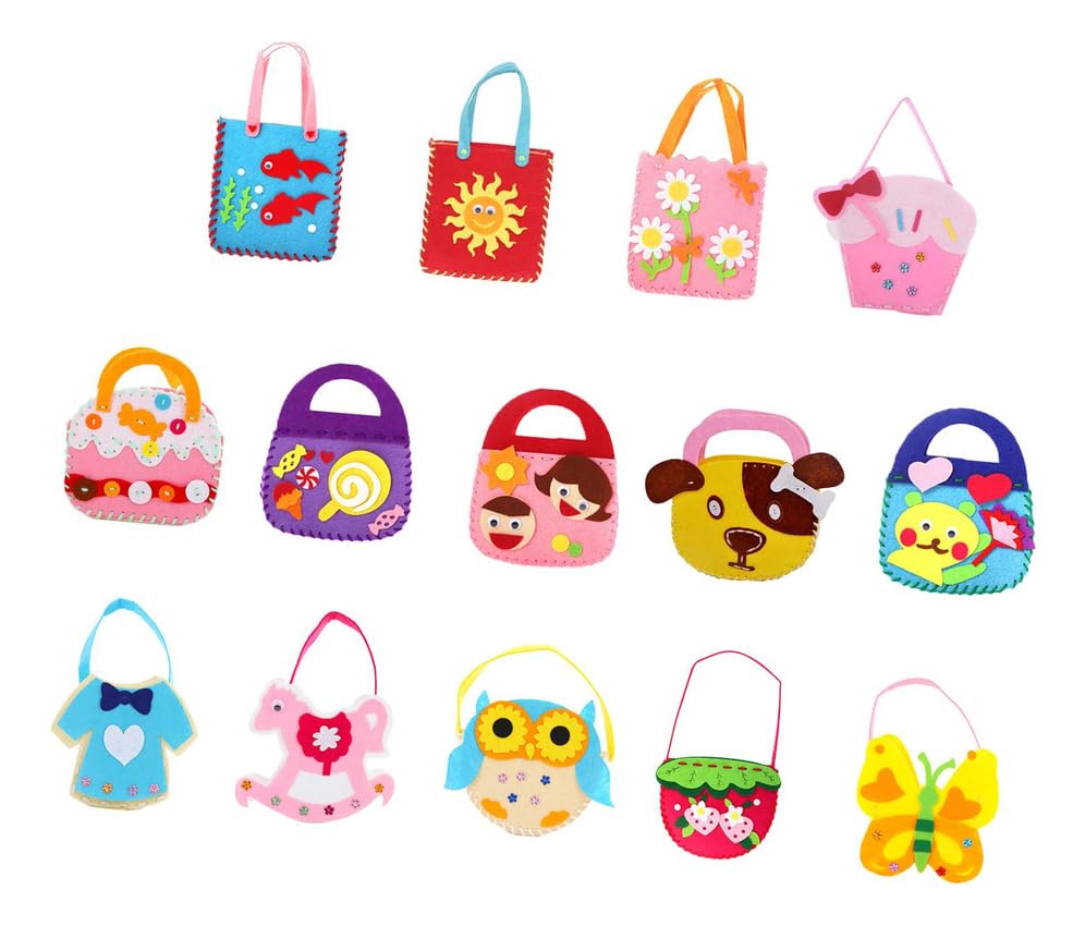 Kit 14 Bolsas Infantis De Costura Pré-escolar Montessori