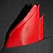 Royal Silk Fine Red Silk Twill Pocket Square for Men 100% Silk - Full-Sized 17