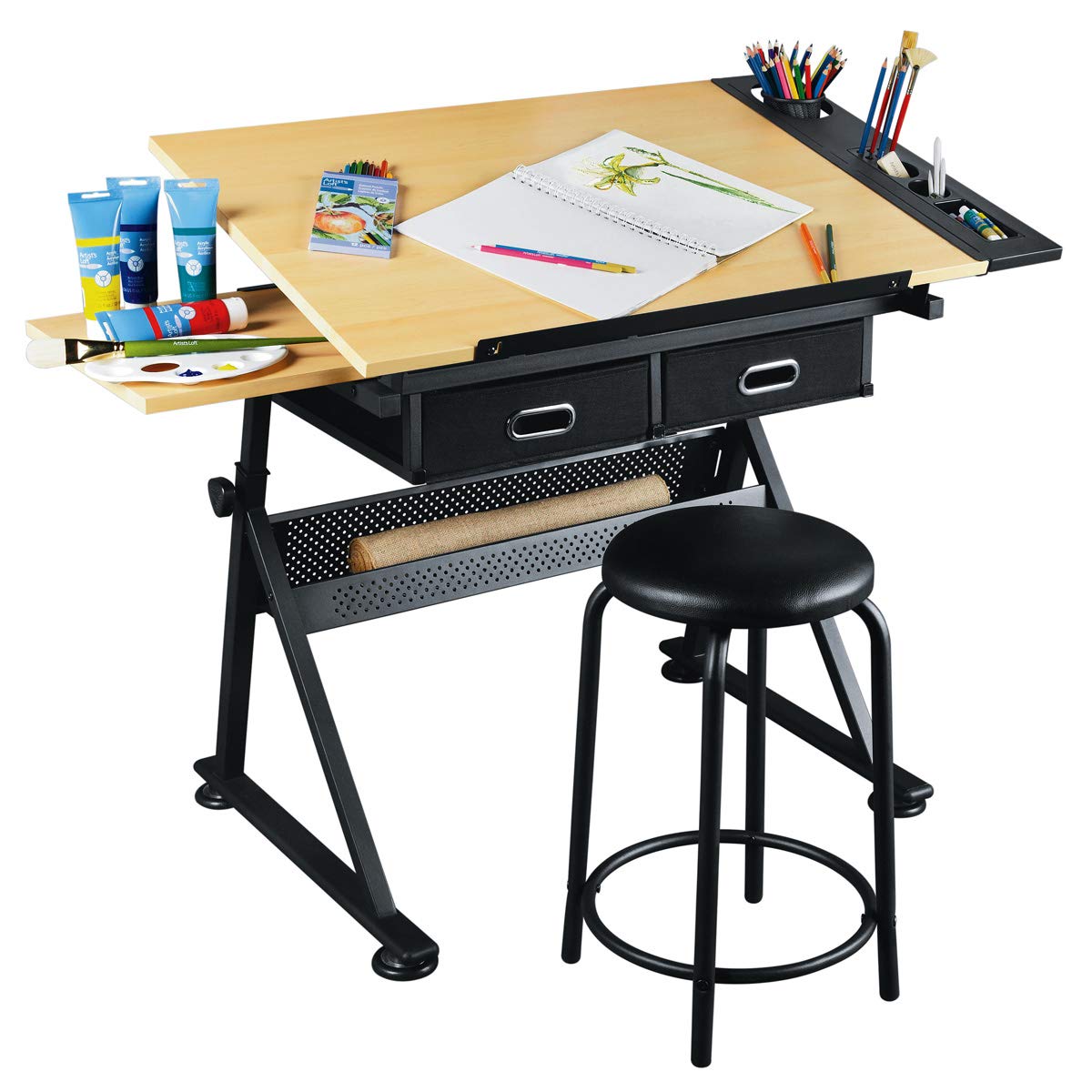Best Creativity Desk And Easel Kids Table And Chair Set