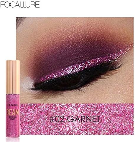 FOCALLURE Glitter Eyeliner Liquid Shining Metallic Eyeliner Liquid Eye Makeup Liquid 5 Colors (2)