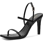 Women's Strappy High Heeled Sandals Open Toe Ankle Strap heels Comfy Weddings Shoes