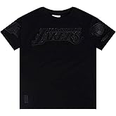 Big Boys NBA Classic Triple Black Cotton Short Sleeve Tee