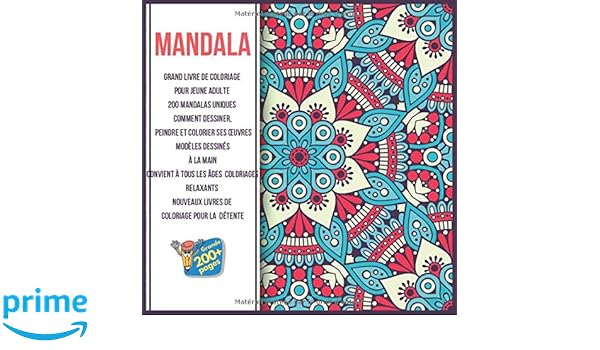 Amazoncom Mandala Grand Livre De Coloriage Pour Jeune