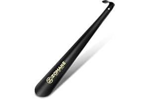 ZOMAKE Shoe Horn Long Handle for Seniors Men Women,16.5" Metal Long Shoehorn for Boots Shoe Spoon Helper