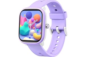 YOUSOKU Kids Wach for Girls Boys 6-15 Year Old - Smart Watch for Kids 1.8" Fitness Tracker,No Phone needed,Pedometer Sleep Monitor Heart Rate Waterproof,Puzzle Game for Girls Boys Teens Birthday Gift (Purple)