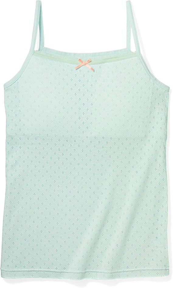 ベルメゾン 綿１００ 胸元クッションパッド入りキャミソール ガールズ