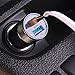 iPhone Car Charger - Car Charger iPhone 8/8 Plus - iPhone X Car Charger - Car Charger iPhone 7/7 Plus - Car Charger iPhone 6/6s Plus - 3.1A Dual Port USB two Lightning Cable Zinc Alloyed (black/white)