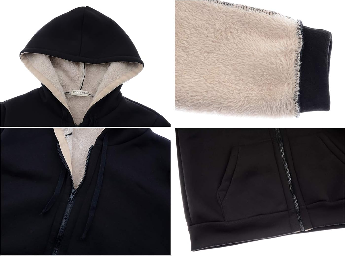 thick sherpa hoodie