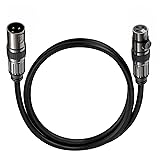 XLR Microphone Cables, 1 Pack 3 Feet Oxygen-Free