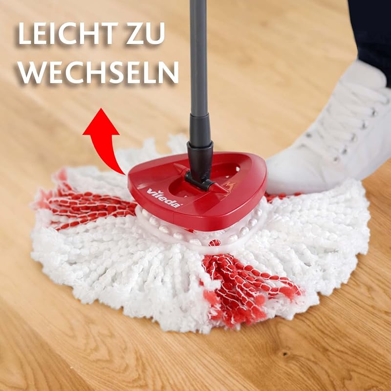 Turbo 2in1 Wischmopp Ersatzköpfe, Mikrofaser, saugfähig, 2er Pack
