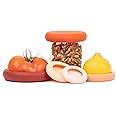 Food Huggers Reusable Food Savers - Food Huggers Set Of 5 Silicone Fruit & Vegetable Covers - Dishwasher Safe Silicone / 100%