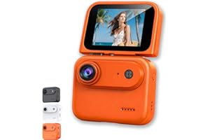 Action Camera 4K 360°, Multi-Functional Flip Screen Camera for Vlogging and Cycling, Universal 1/4" Multi-Functional Flip Scr