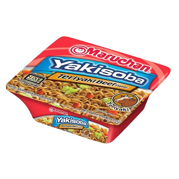 MARUCHAN YAKISOBA NOODLE SOUP, TERIYAKI BEEF, 4 OZ