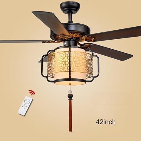 New Chinese Ceiling Fan With Led Light Electric Fan With Remote