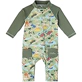 UV SKINZ Baby Boys’ Sun and Swimsuit with UPF 50+ Sun Protection – One-Piece Swimsuit, Baby and Toddler Full Coverage Swim - Dinoville - 2T