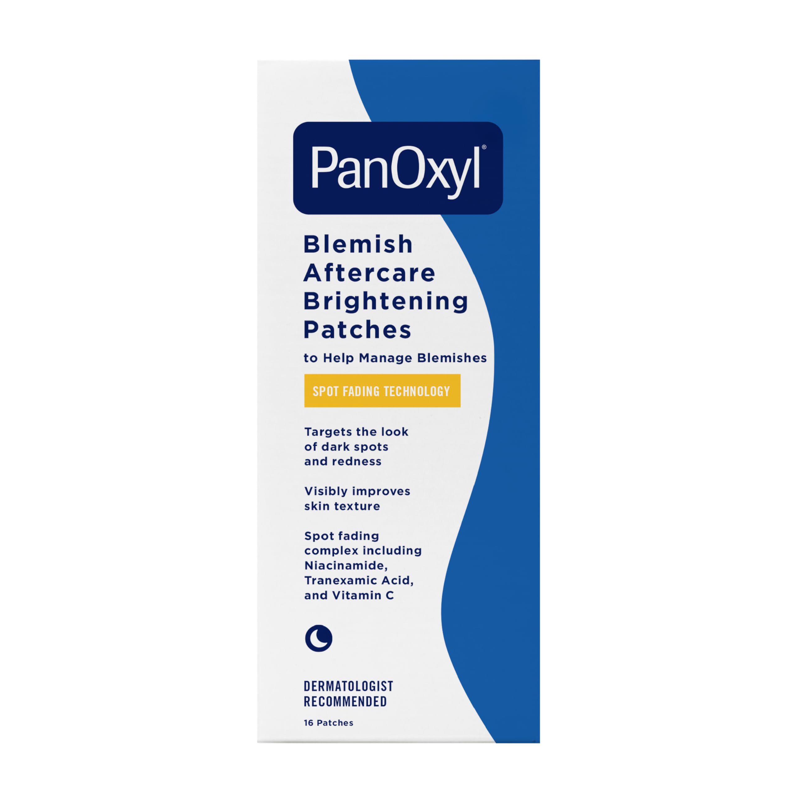 Photo 1 of PanOxyl Blemish Brightening Patches: Dermatologist-Recommended, Help Fade Post-Acne Dark Spots and Reduce Redness, Large Clear Patches Cover a Bigger Area, Vegan & Latex-Free, 16ct