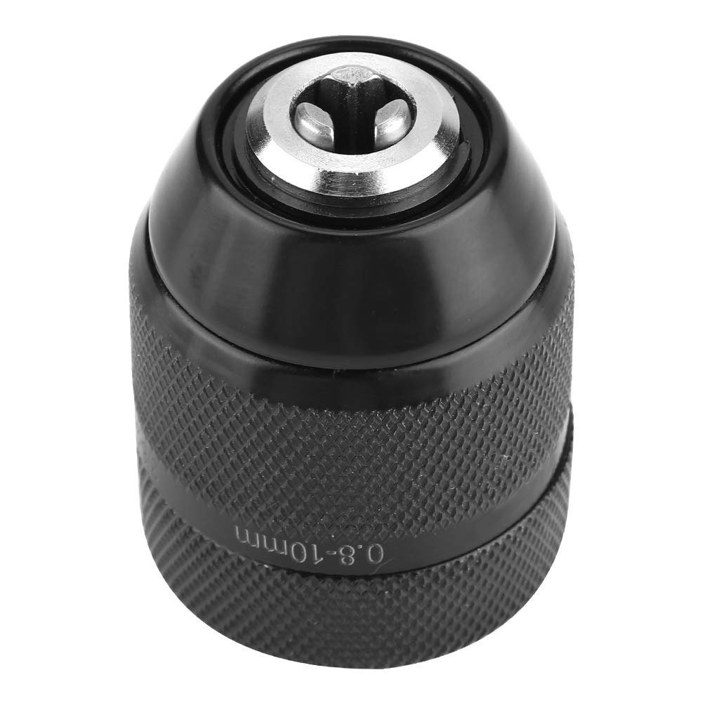 Electric Drill Chuck, 3/8" Keyless Thread 0.8mm-10mm Self-Locking Drill Chuck for Hand Electric Drill, Impact Drill