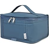 NOL Natural Organic Lifestyle Small Lunch Bag Mini Lunch Box Insulated Lunch Bag for Men/Women Leakproof Cooler Tote Bag Lightweight Nylon Waterproof Lunch Box For Work, Dusty blue
