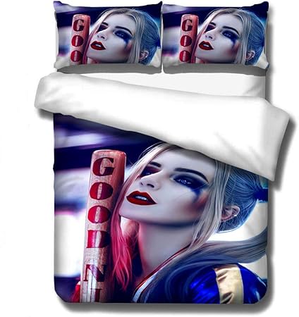 Sixyeliuzhi Suicide Squad Harley Quinn 3d Bettwasche Set Bettbezuge Kissenbezuge Deadpool Joker Troster Bettwasche Sets Bettwasche Bettwasche 140 X 210 Cm 2 Stuck Amazon De Kuche Haushalt
