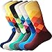 Mens Heavy Thick Wool Socks - Soft Warm Comfort Winter Crew Socks (Pack of 3/5),Multicolor,One Size 7-12