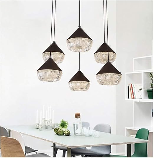 Amazon Com Angel S Home Modern Chandelier Simple Led Pendant