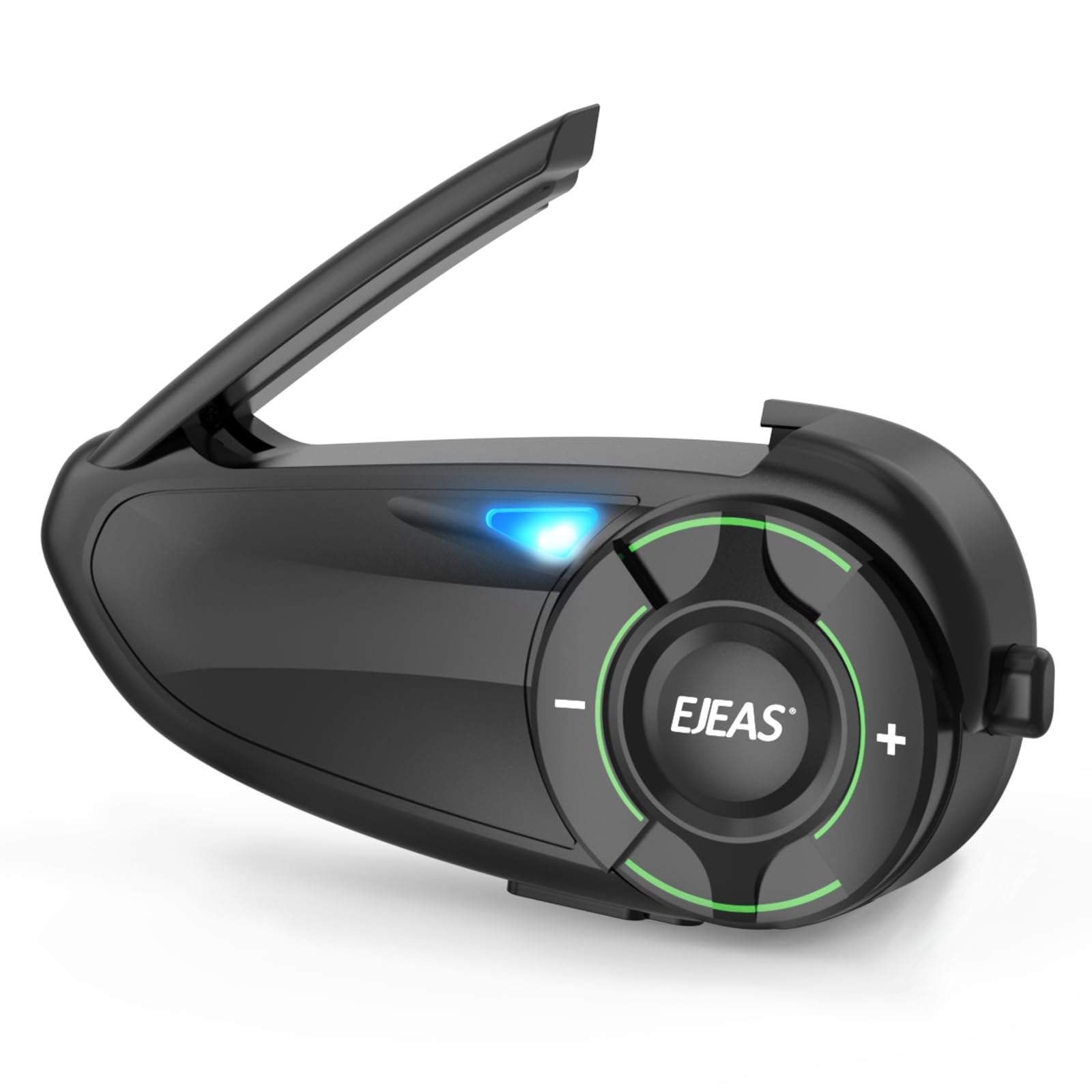 EJEAS Q8 Mesh Motorcycle Helmet Headset, Waterproof Bluetooth Intercom for up to 6 Motorcyclists Communication System with Music Share, Seamless Connectivity,1pc