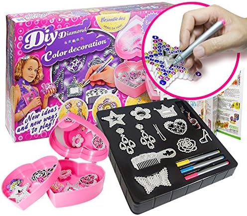 Girl Jewelry Toy, Princess Jewelry Set for Girls Necklace Ring and Earrings Heart Locket Pendant for Teen 23 pack Birthday Present