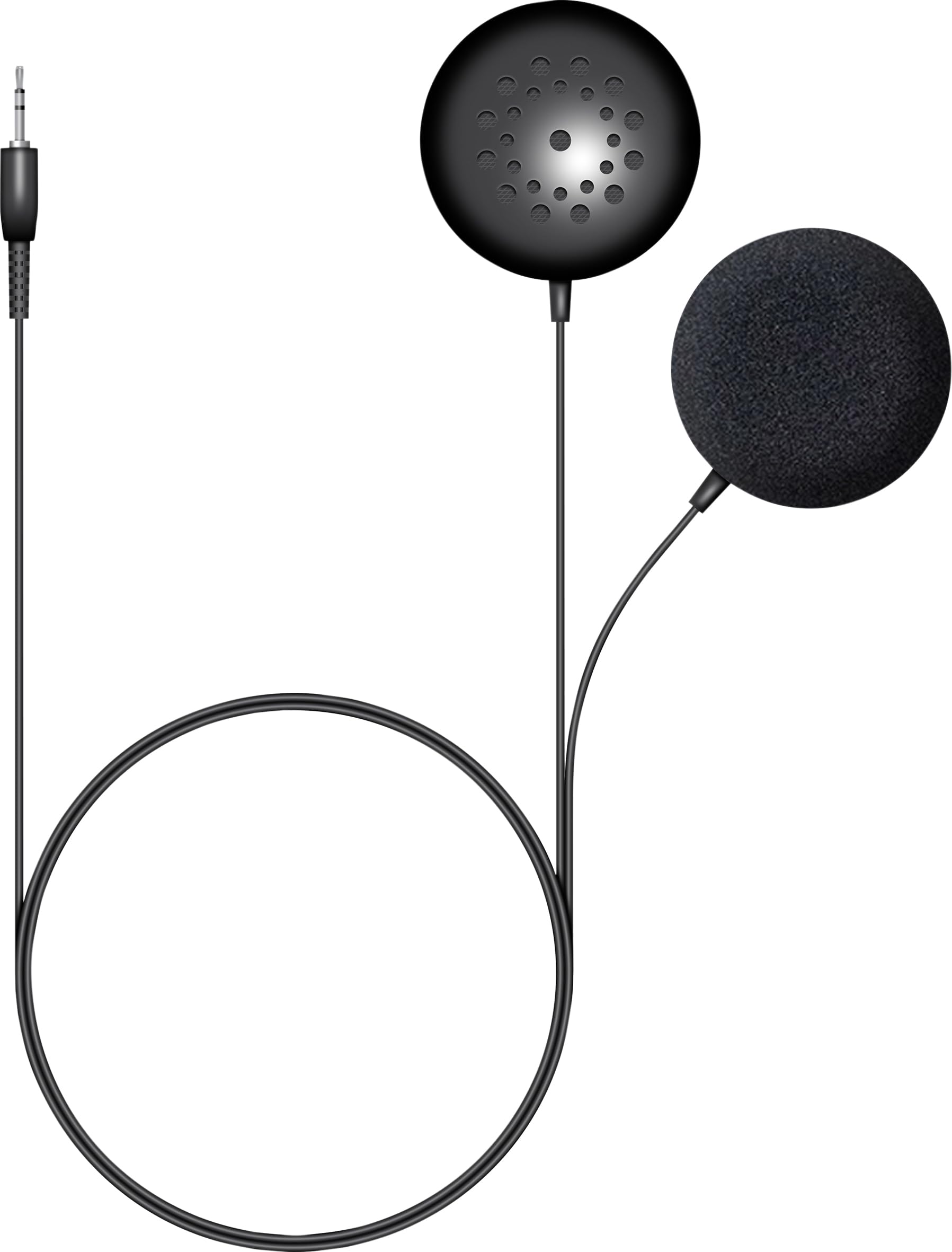 Electrovision Twin Pillow Speaker 3.5mm Stereo Jack Plug for Discreet Listening to Voice and Music 2.9m Cable At Home, Bes, Traveling