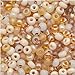 Czech Seed Beads 6/0 'Saharan Sands' Mix Cream Tan (1 Ounce)