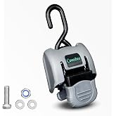 Retractable Boat Transom Tie Down Straps 2" x43" 2500lbs Break Strength | Heavy Duty Trailer Ratchet Straps,Corrosion Resistant for Saltwater,Marine Use