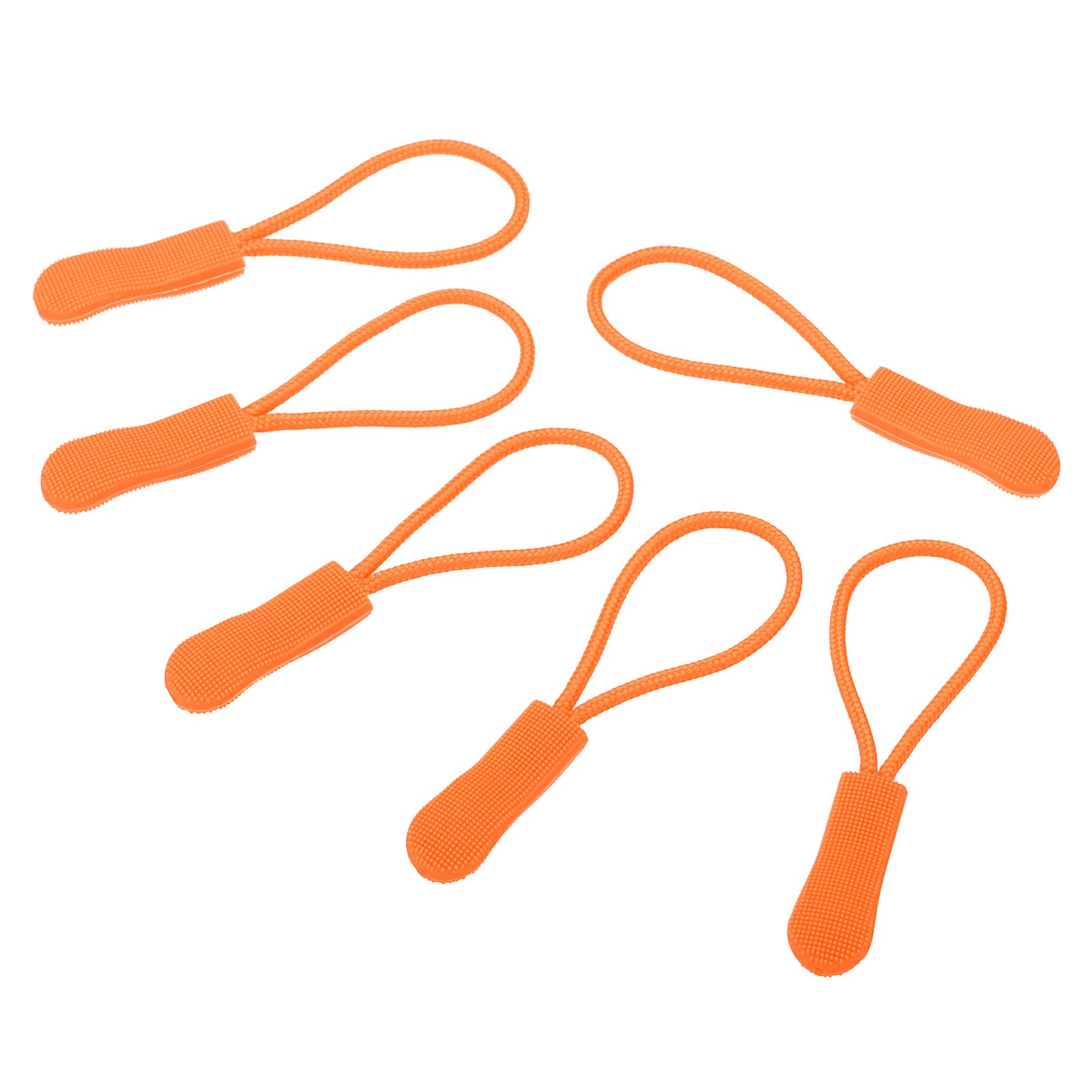 PATIKIL Zipper Pulls Replacement, 30 Pack Extension Cord Handle Fix Tab Tag Extender Fixer Puller for Luggage Backpacks Jackets, Orange — image 1
