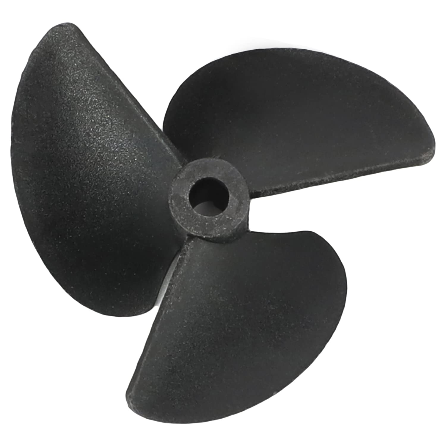 Fielect 3Pcs Three Blade Propeller for Ship Model Rc Boat Propeller Model Black Plastic Positive Paddle 55mm Diameter 40mm Pitch 4.8mm Hole Dia