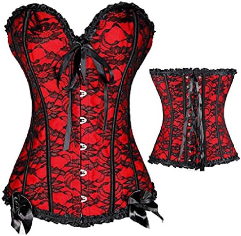 Xianhan Apparel Steampunk Gothic Renaissance Corset Lace Up Boned Bustier Waist Corsets