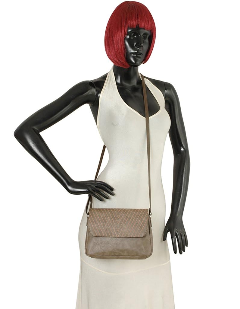 baggit women's sling bag (military green)