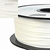 PRILINE TPU Filament，PRILINE 98A TPU Flexible Soft 3D Printer Filament，1KG 1.75mm Spool Durable Flexible Material, White