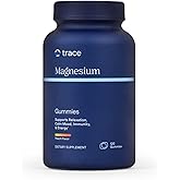 Trace Minerals Magnesium Gummies -Supports a Calm Mindset - Magnesium Chewables for Kids & Adults - Bone, Digestion, Heart Health & Immune Support - Tangerine Flavor - 120 Count (120 Servings)