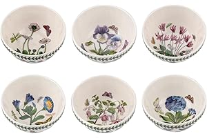 Portmeirion Botanic Garden Stacking Bowl 14cm Set of 6 Cereal, Soup, d
