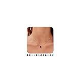 TDBSOQI Gold Birthstone Necklace for Women Dainty