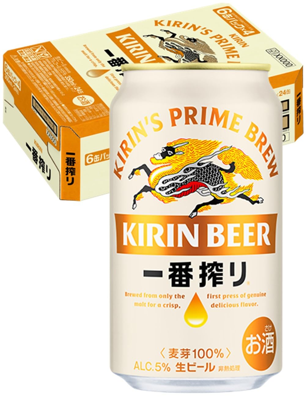 一番搾り キリン ビール350ml×24本[6缶×4] 生ビール商品画像